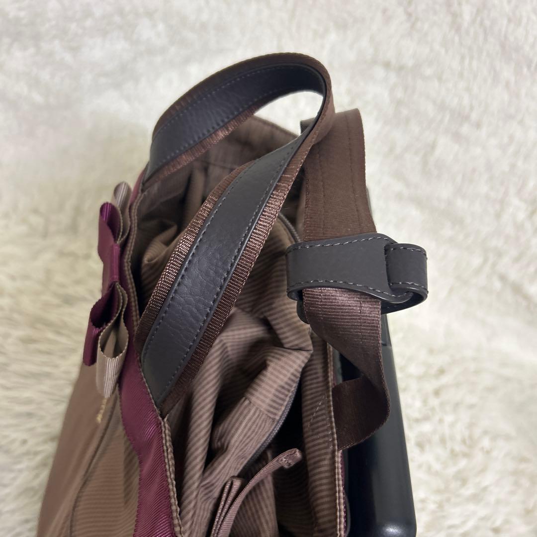 美品　SWANY Mサイズ　ルバンド　キャリーバック　グレージュ色