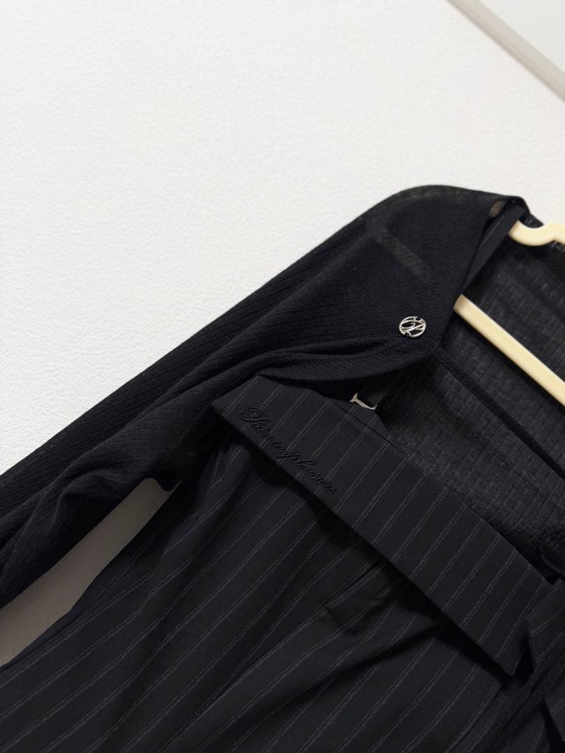 トップス PAINORPLEASURE WHISPER BOLERO Black