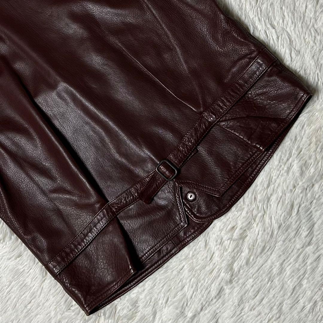 希少✨ BALLY バリー イタリア製 レザーベスト ダークブラウン