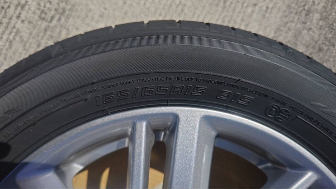 新車外し スズキ ソリオ 純正 165/65 R15 4本セット