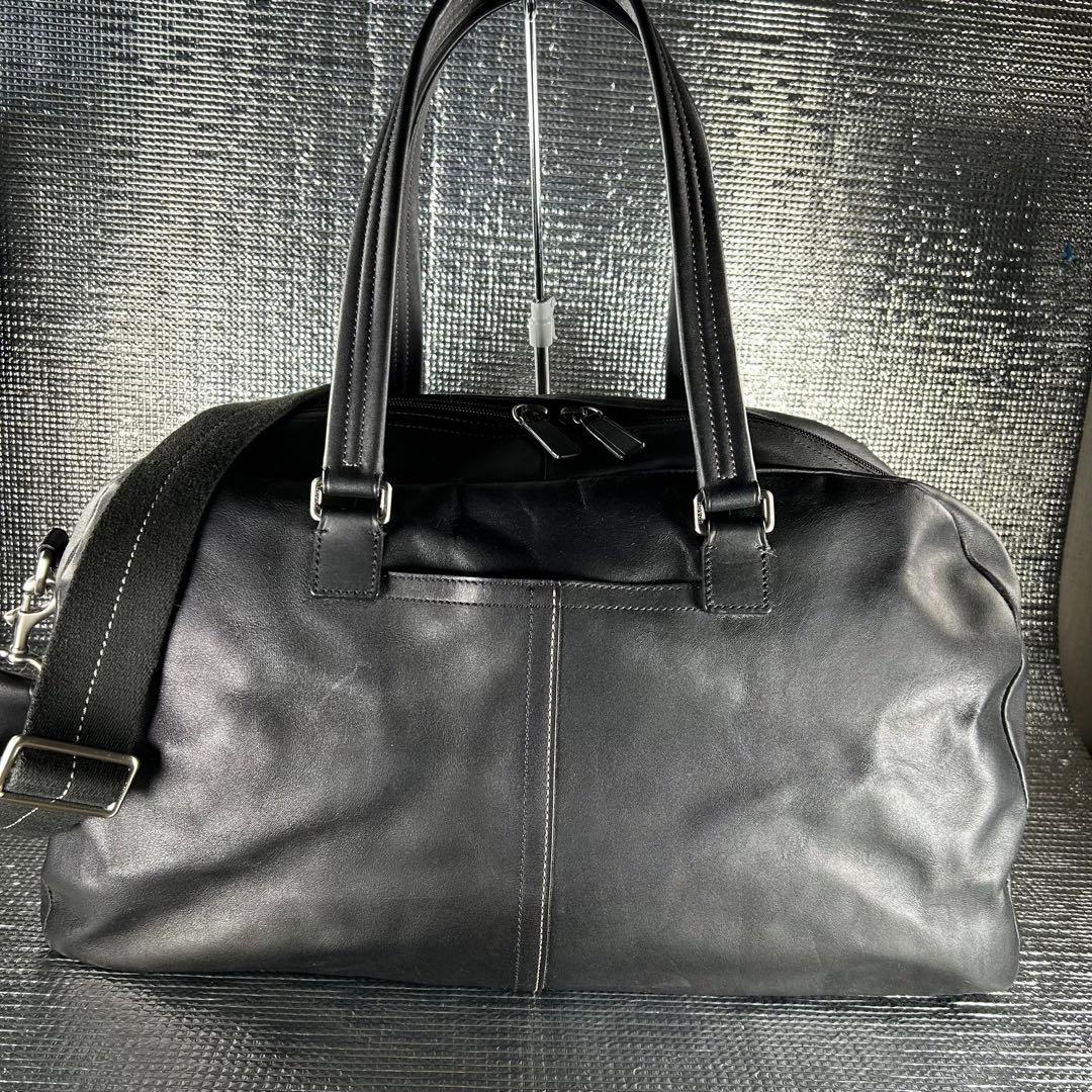 COACH レザー 2WAY レキシトンボストンバッグ F70668 ブラック