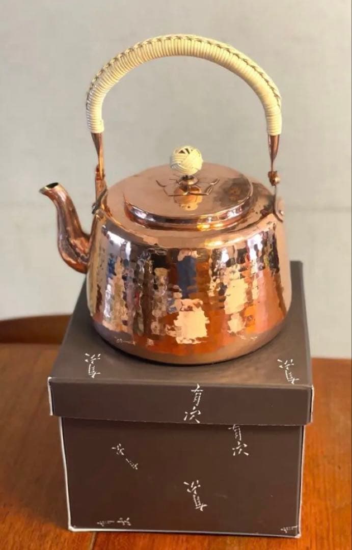 京都有次　銅製　大型やかん（容量3.5L） 『江戸型』