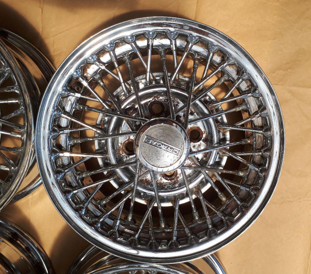 希少 4H 14インチ 当時物 クレーガー pcd114.3 ワイヤー ヤレ車