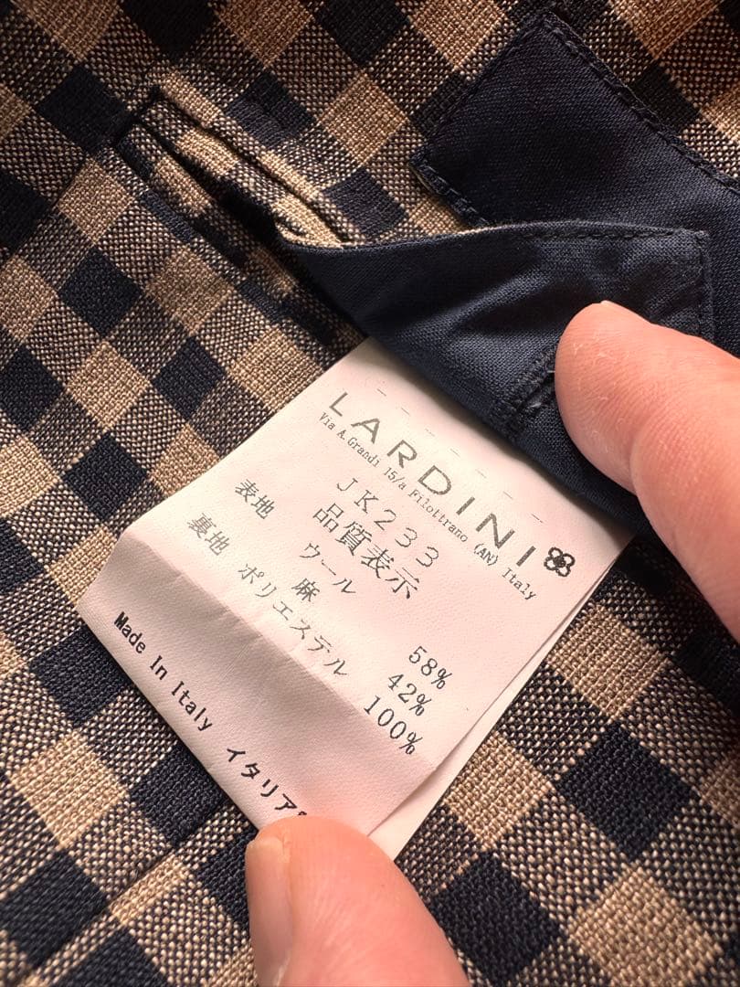 美品　春夏用　ラルディーニ　ジャケット
