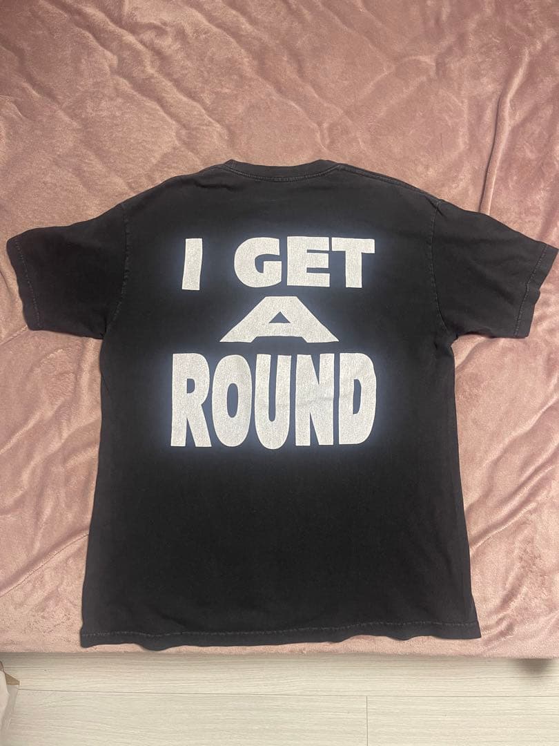 トップス 2pac i get around 90s vintagetee rap tee