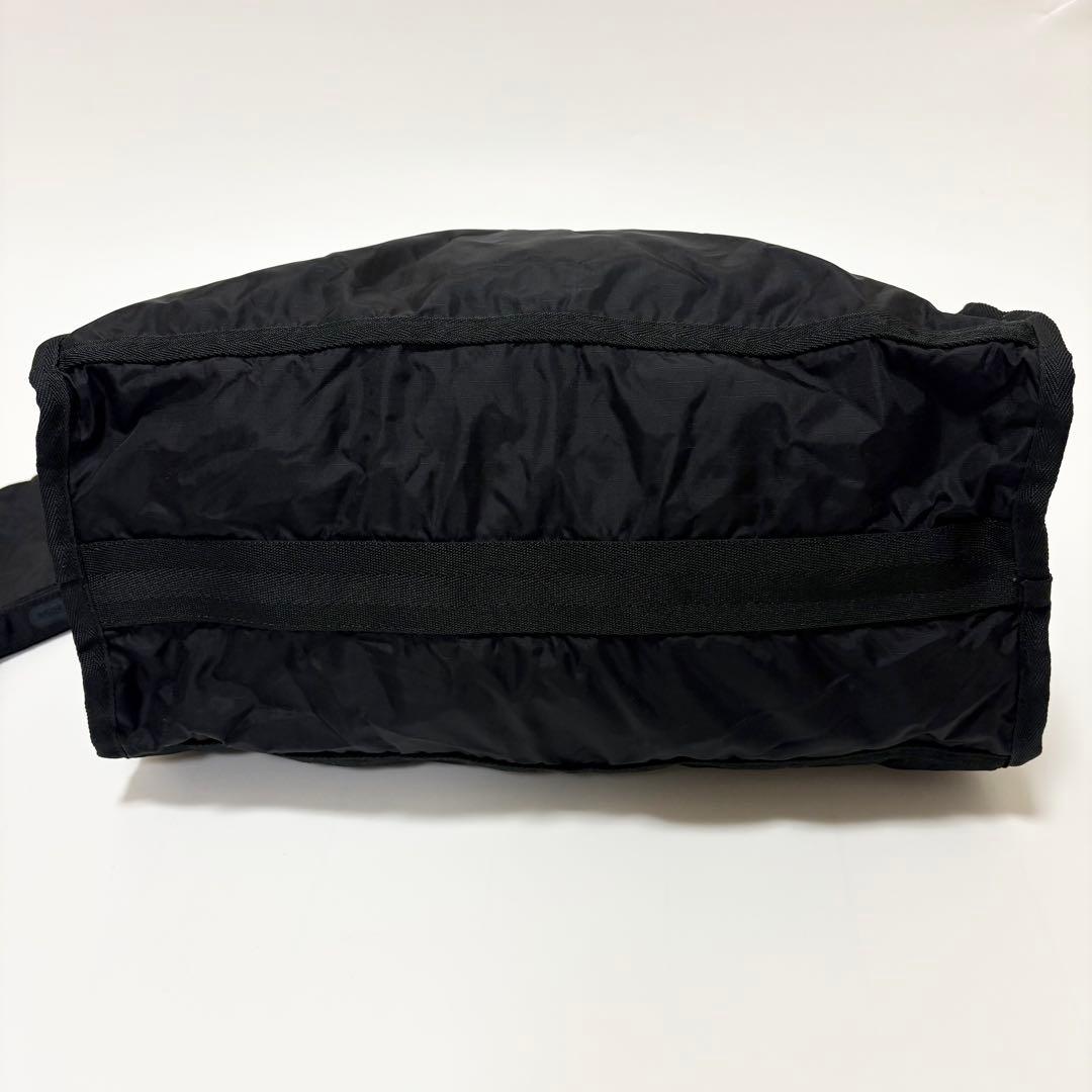美品　レスポートサック　ボストンバッグ　ポーチ付き　ナイロン　軽量　黒