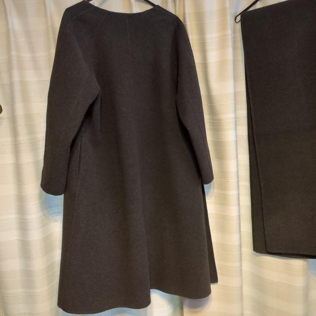 solamonat poche ロングコート ストール セット