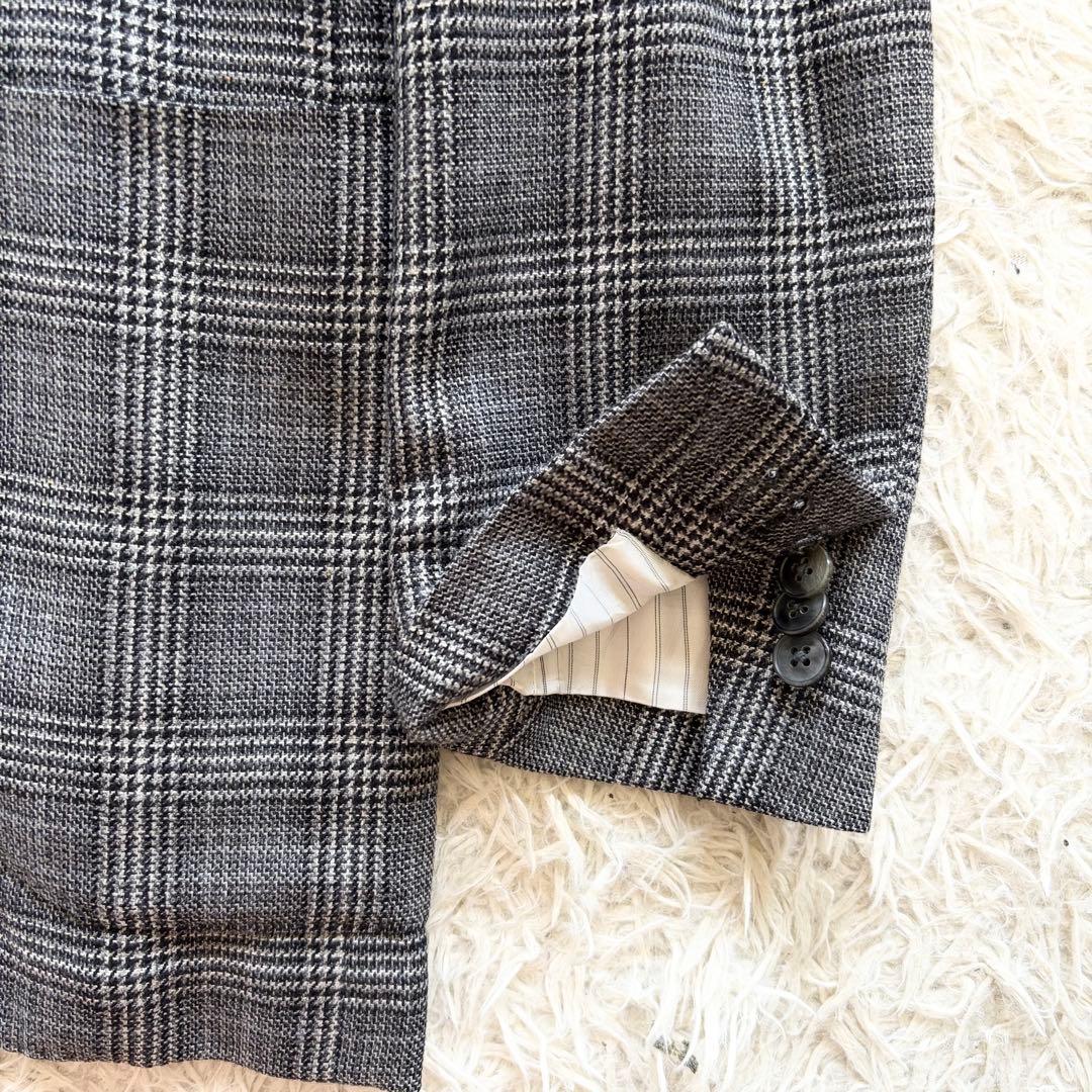 <極美品>BOGLIOLI 最新ロゴK.JACKET シルクウールジャケット46