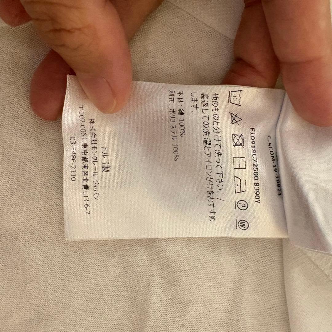 モンクレール　ペイズリー　ポケット　Tシャツ WHITE Mサイズ