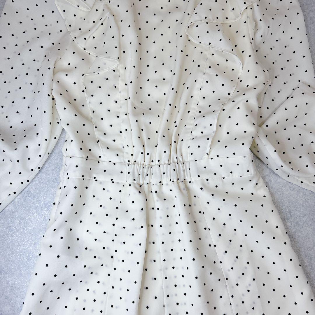 ✨極美品✨　snidel ワンピース　フリル　ドット　フェミニン　S ガーリー
