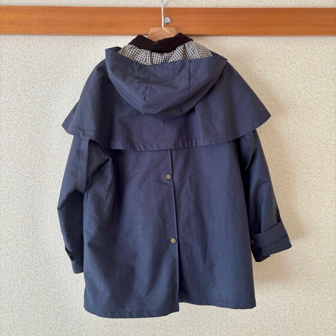 【2025即完売】ZARA コントラストラペルフード付きトレンチ