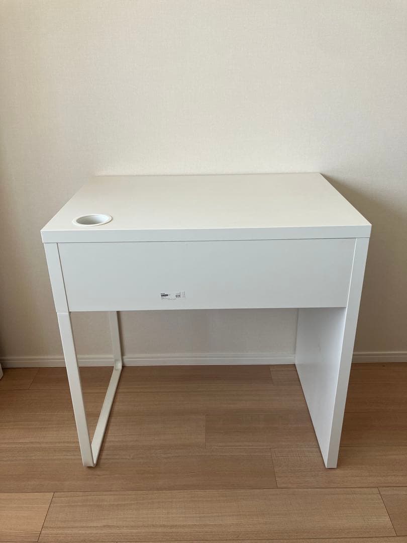 【値引中】IKEA イケア　MICKE ミッケ　ホワイトデスク 引き出し付き