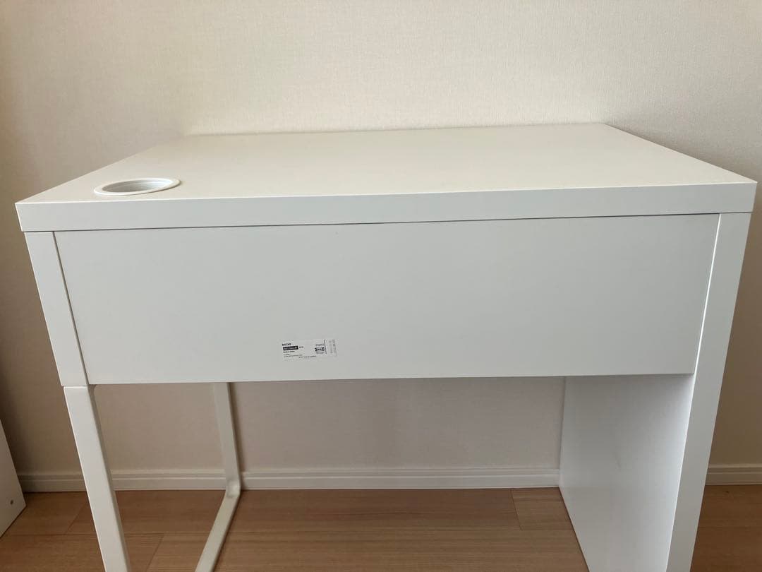 【値引中】IKEA イケア　MICKE ミッケ　ホワイトデスク 引き出し付き