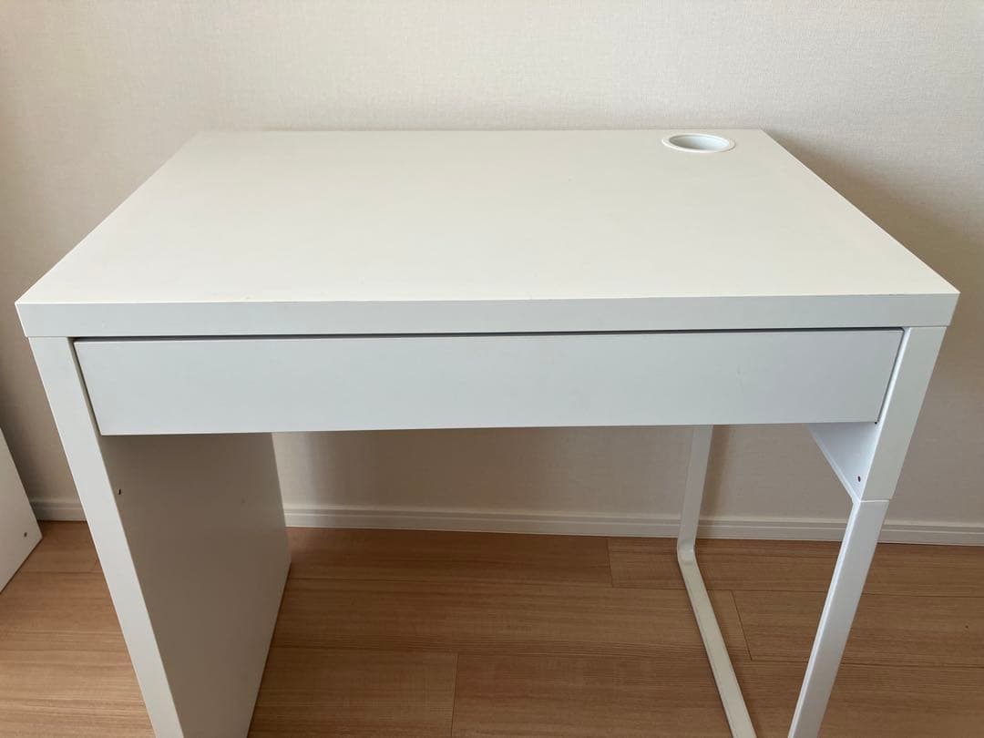 【値引中】IKEA イケア　MICKE ミッケ　ホワイトデスク 引き出し付き