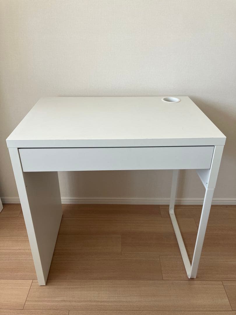 【値引中】IKEA イケア　MICKE ミッケ　ホワイトデスク 引き出し付き