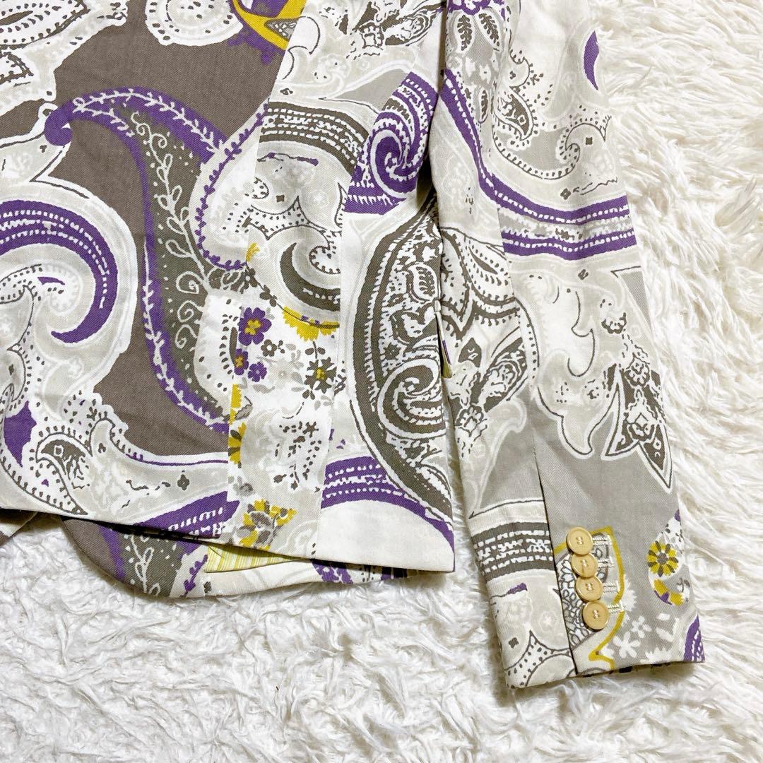 希少⭐️ETROエトロ　テーラードジャケット　ペイズリー柄　シングル　2Bボタン