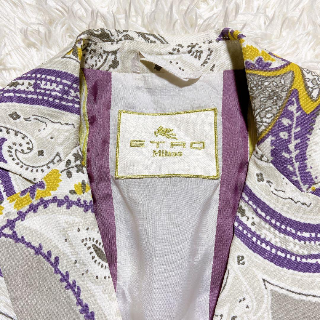 希少⭐️ETROエトロ　テーラードジャケット　ペイズリー柄　シングル　2Bボタン