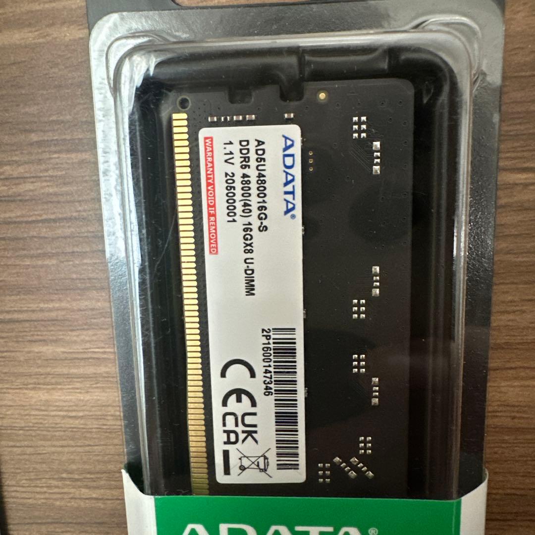 ADATA DDR5 4800 16GB2枚　新品未使用