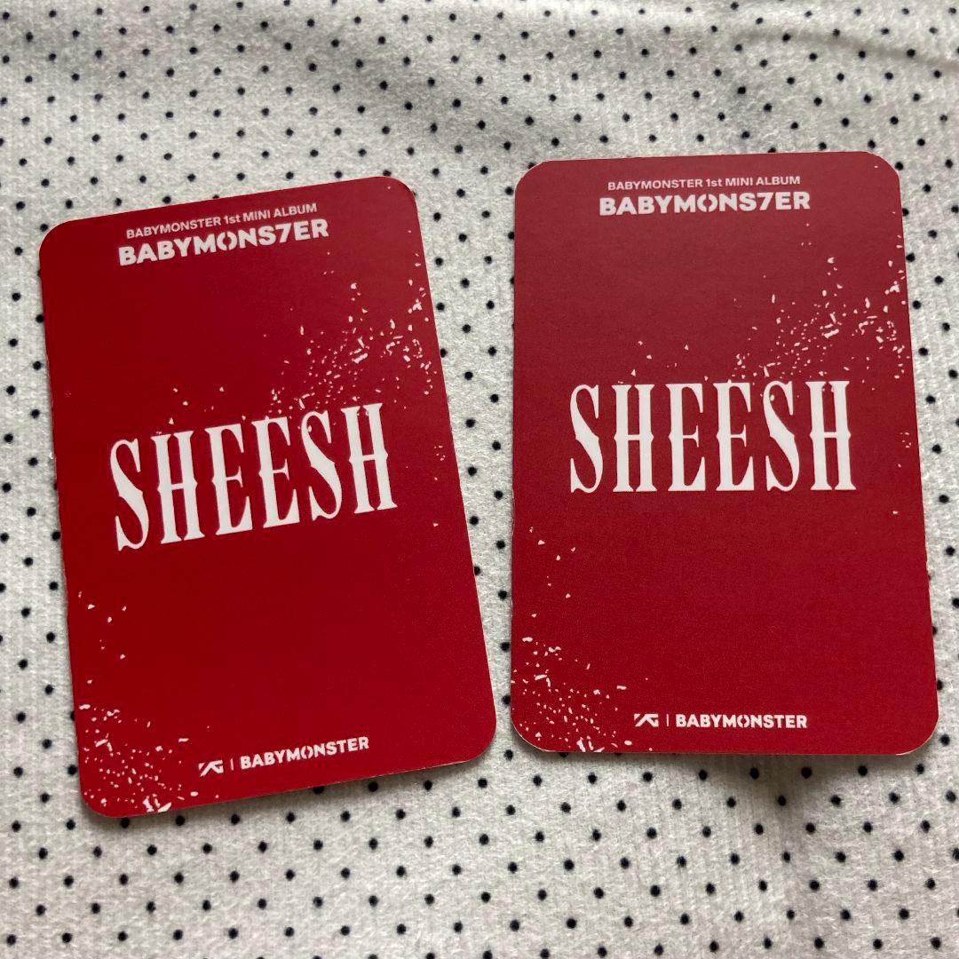 アサ SHEESH 1.0 BABYMONSTER ベビモン トレカ 2枚