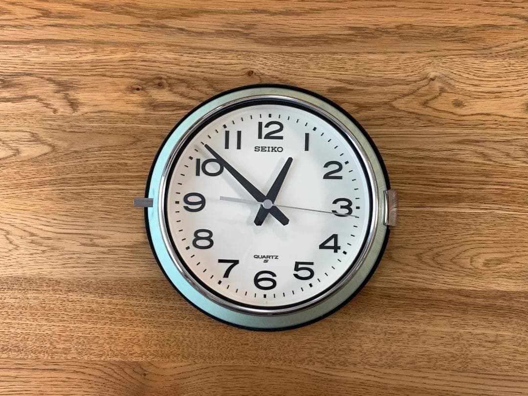 【美品】SEIKO レトロ 掛時計 KS474M　防塵 防湿 バス時計 船舶時計