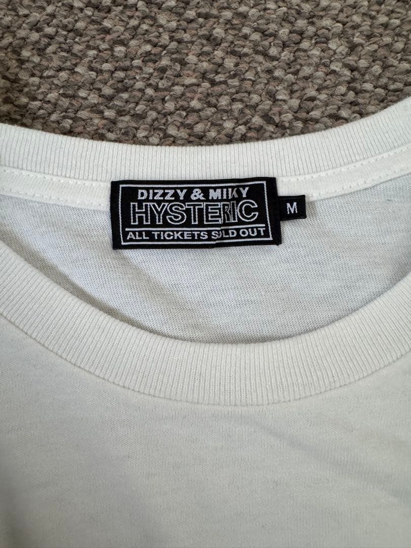 ヒステリックグラマー☆HYSTERIC ROCK Tシャツ⬜︎ホワイト⬜︎白⬜︎M