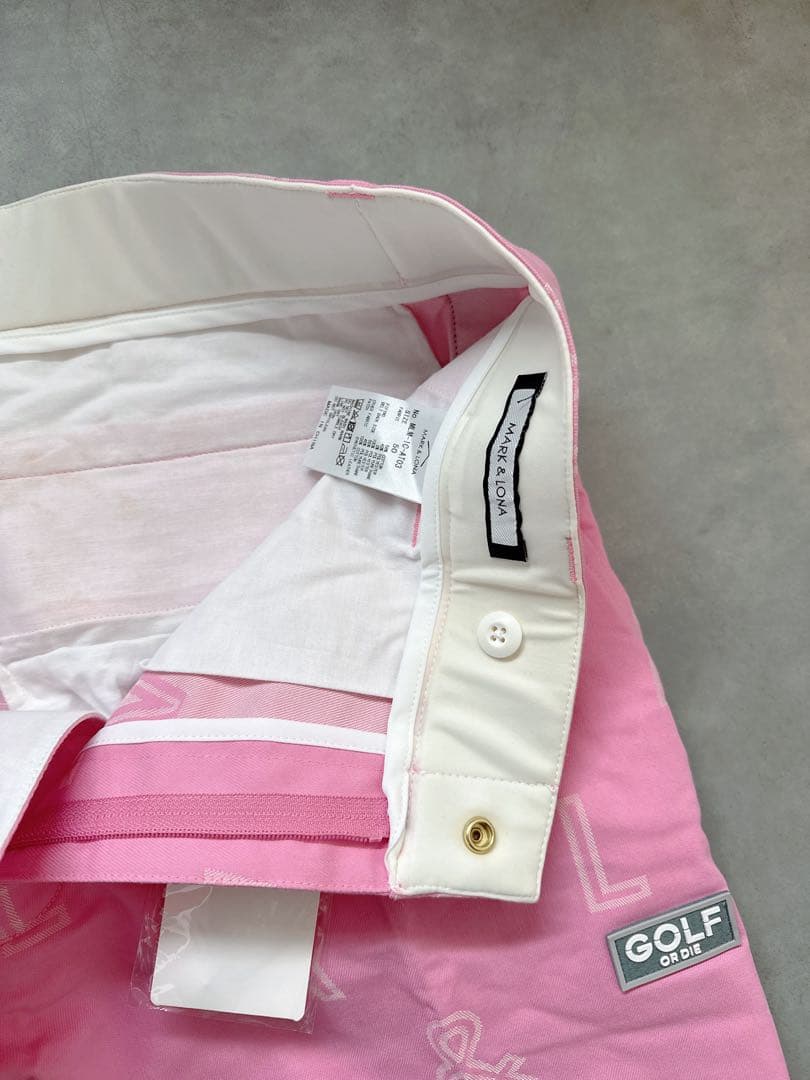 新品 ★ MARK&LONA 完売モデル ボトムス ピンク マーク&ロナ 正規品