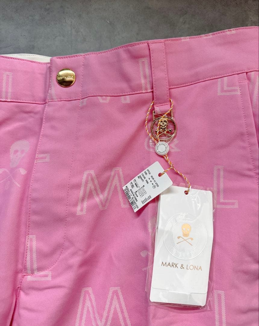 新品 ★ MARK&LONA 完売モデル ボトムス ピンク マーク&ロナ 正規品