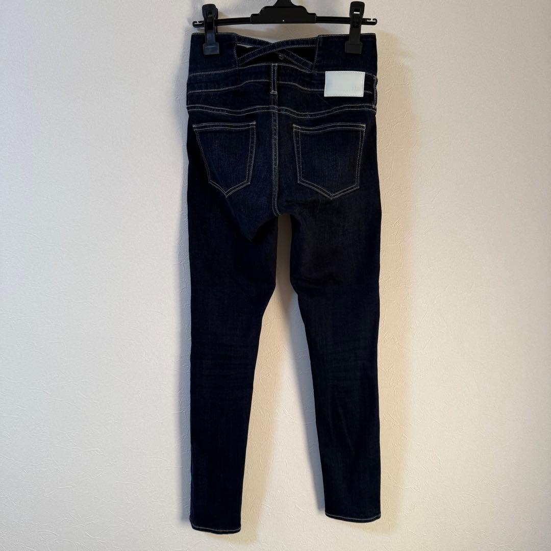 【美品】GYDA ハイウエストスキニーデニムパンツ インディゴ レディースデニム