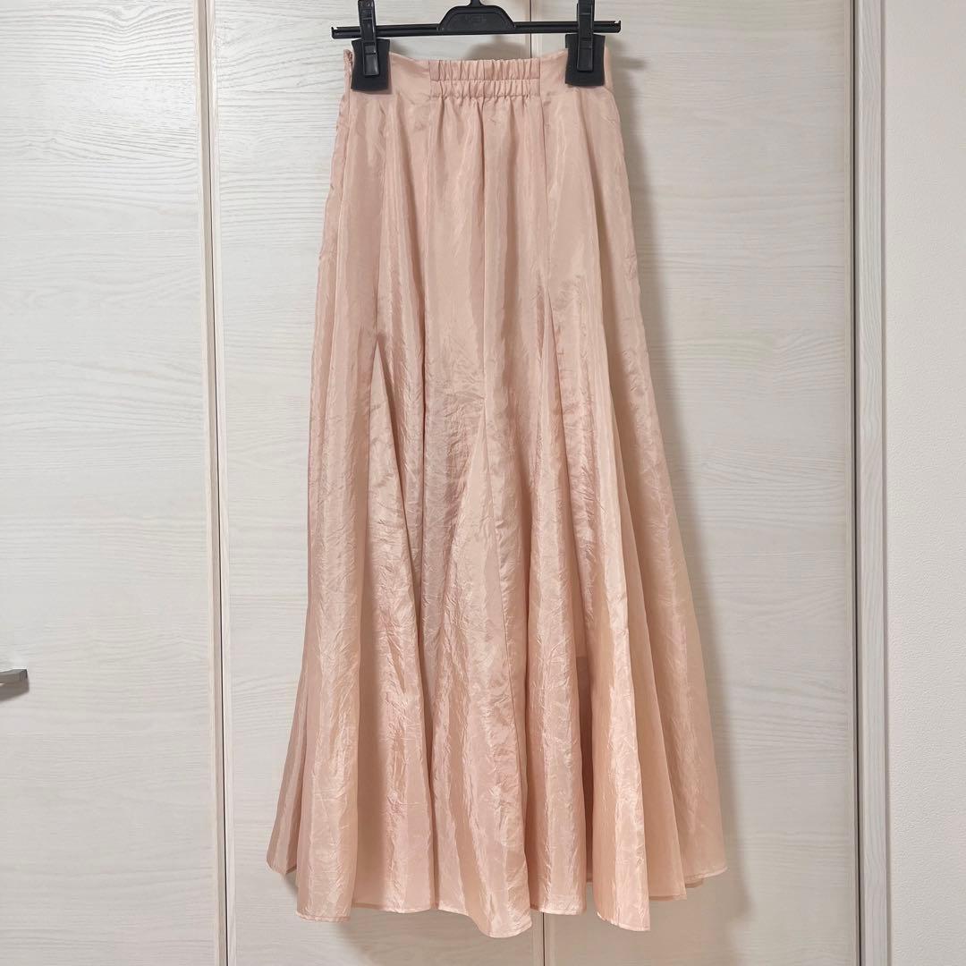 【新品】 anuans ファインシアーフレアスカート