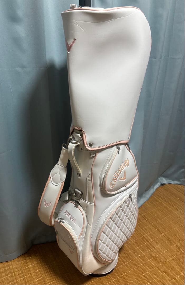 Callaway ゴルフキャディバッグ ホワイト＆ピンク