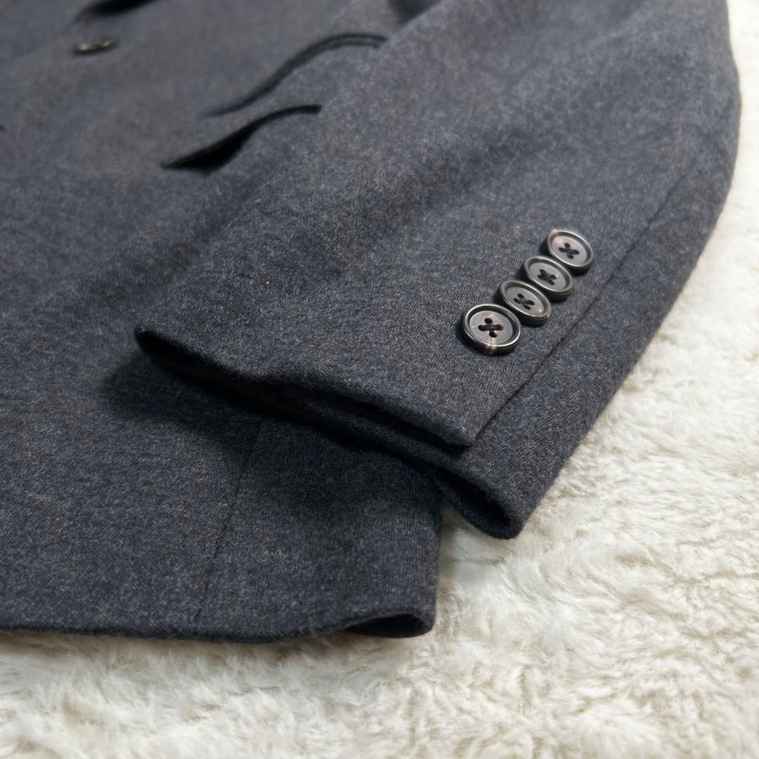 Paul Smith 総柄　ストレッチ　テーラードジャケット　チャコール　s