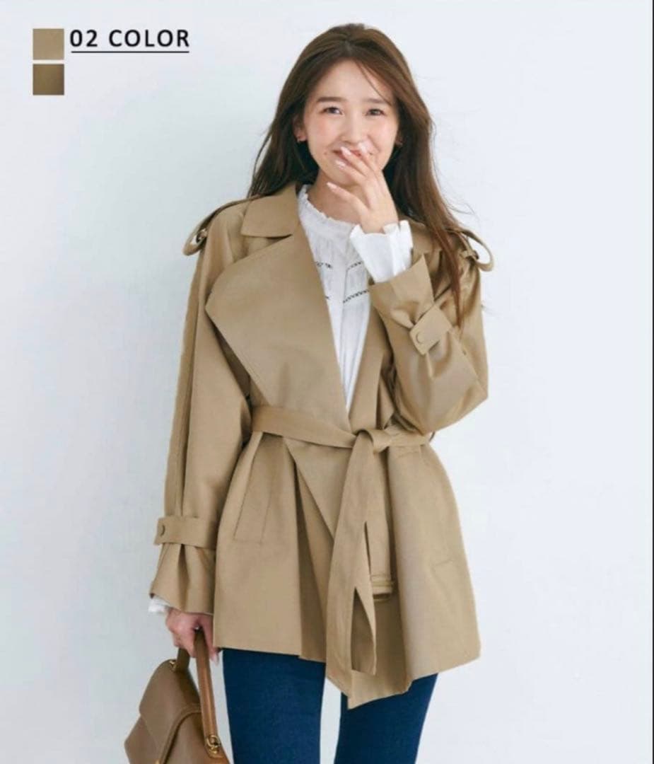 美品　ベースメント　ショートトレンチコート　ベージュ　UNIQLO ZARA