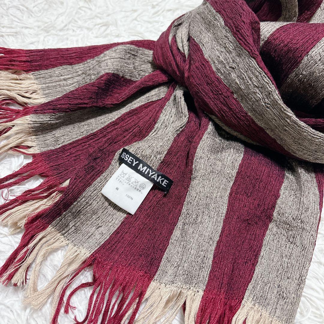 激レア　イッセイミヤケ　ISSEY MIYAKE シルク100% ストール