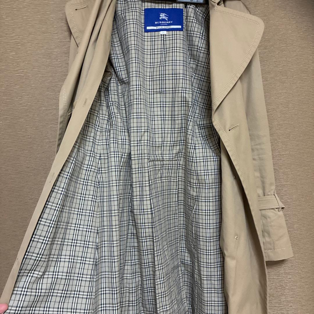 ベージュ トレンチコート チェック裏地　Burberry