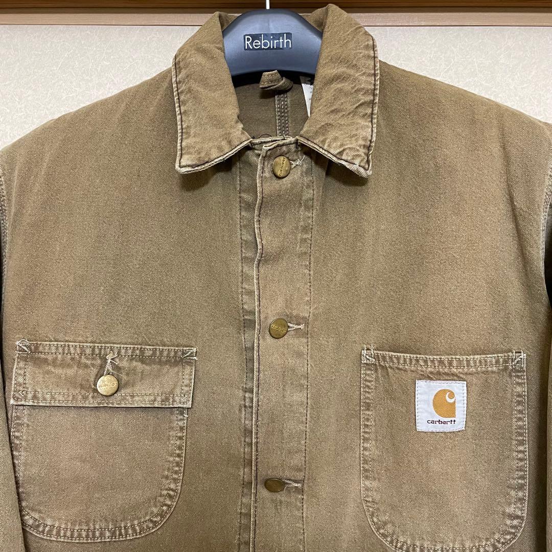 90s Carhartt 星タグ ミシガンチョアコート カバーオール 裏地なし