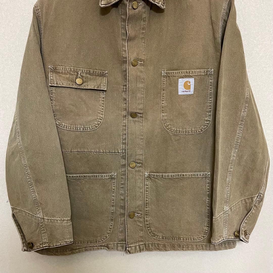 90s Carhartt 星タグ ミシガンチョアコート カバーオール 裏地なし
