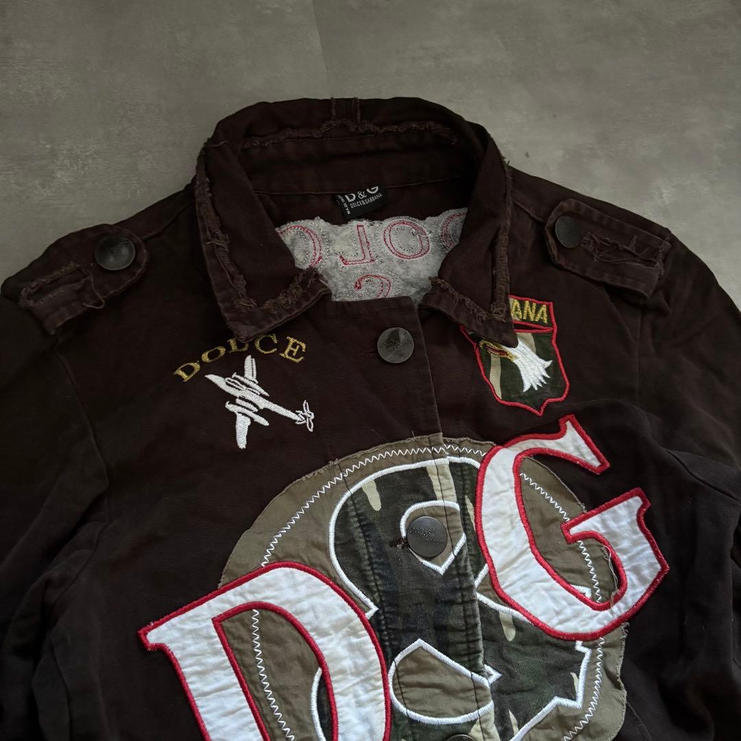 DOLCE&GABBANA ドルガバ　ミリタリージャケット　y2k 平成ギャル