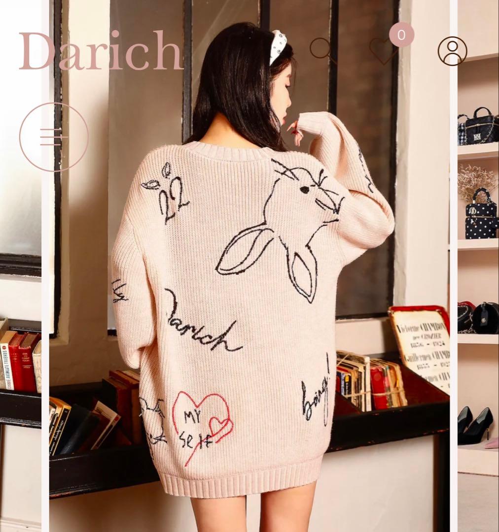 Darich ダーリッチ　エンブロイダリーニット