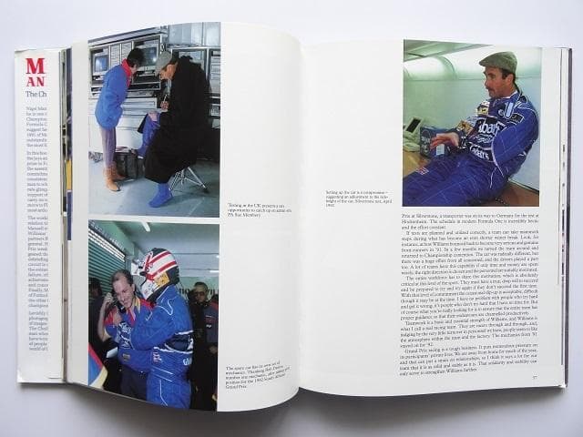 洋書◆マンセル写真集 本 F1 チャンピオン ウィリアムズ