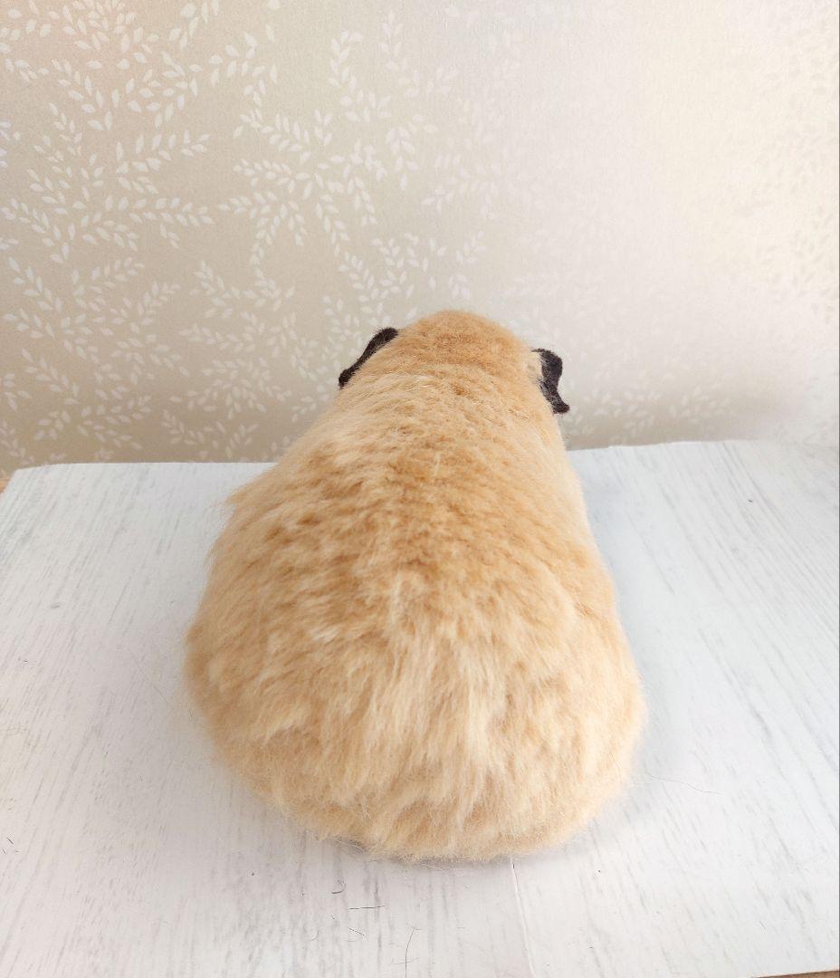 羊毛フェルト　モルモット(ロシアンスモークモルモット)
