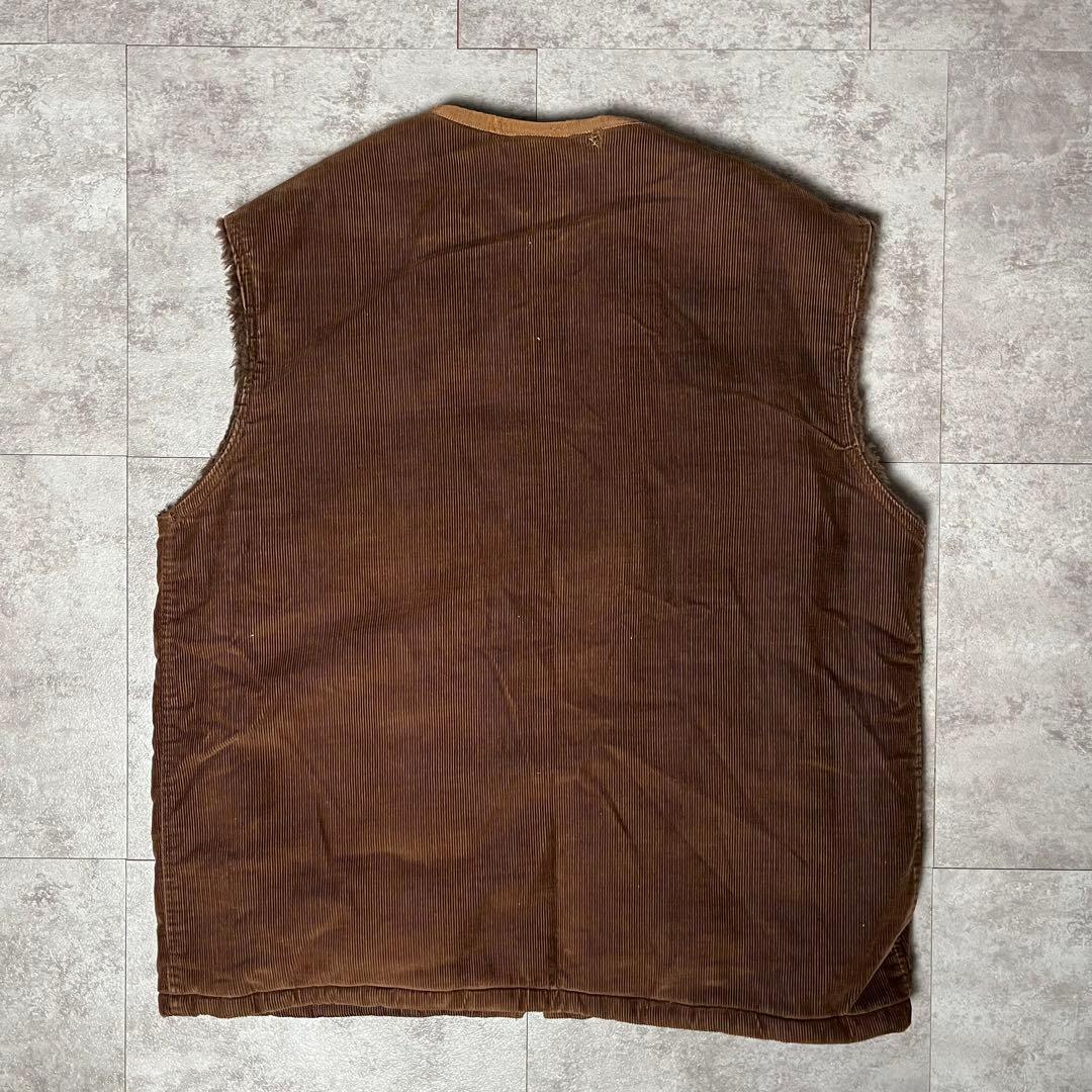 トップス vintage NAT corduroy boa vest LAMPO
