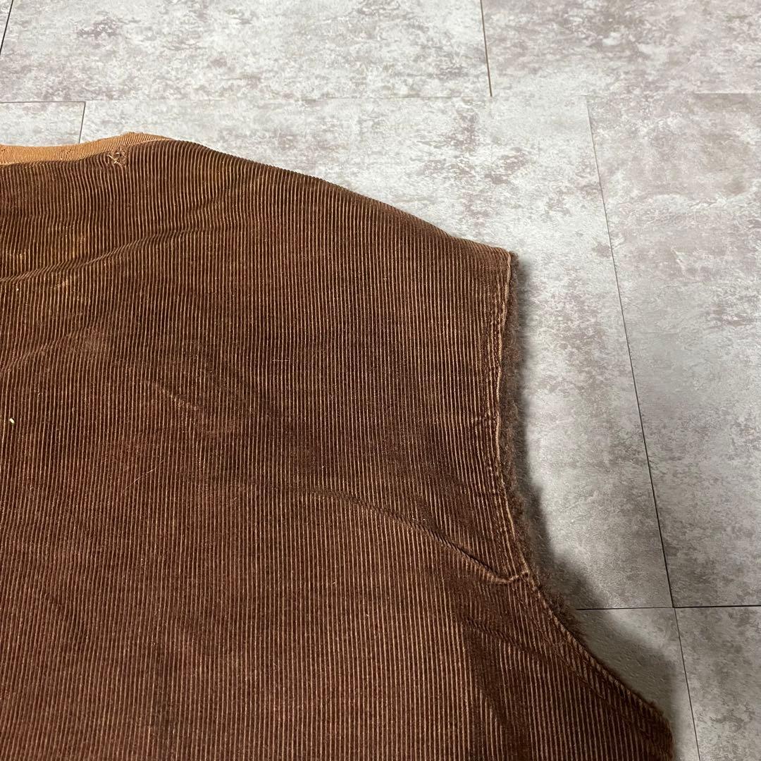 トップス vintage NAT corduroy boa vest LAMPO