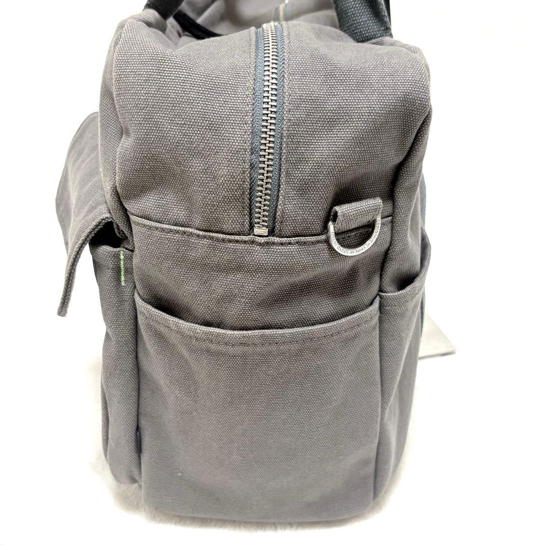 ◆新品◆CUNE キャンバスショルダーバッグ ボストンバッグ グレー 完売品