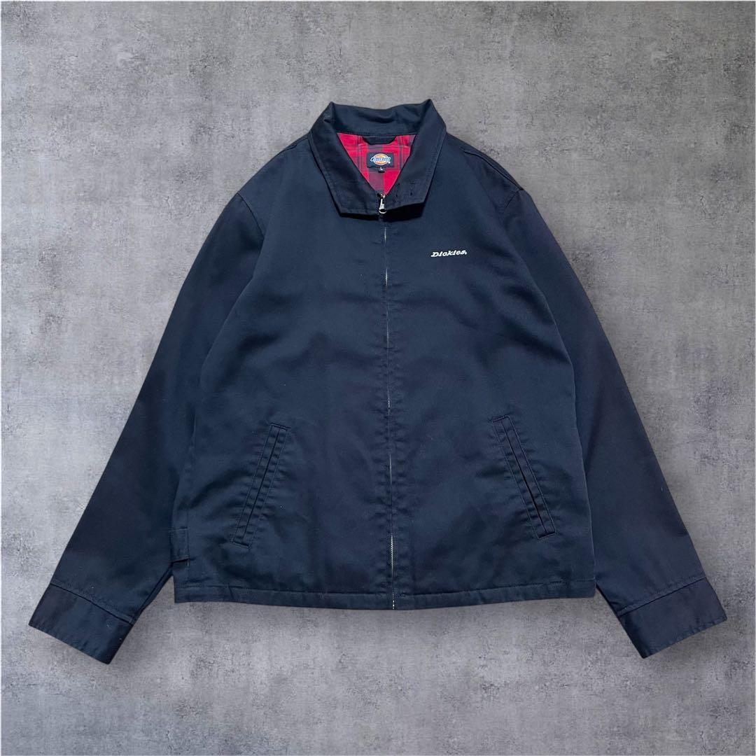 Dickies スイングトップ　ブラック　ワークジャケット　ハリントン　Ｌ