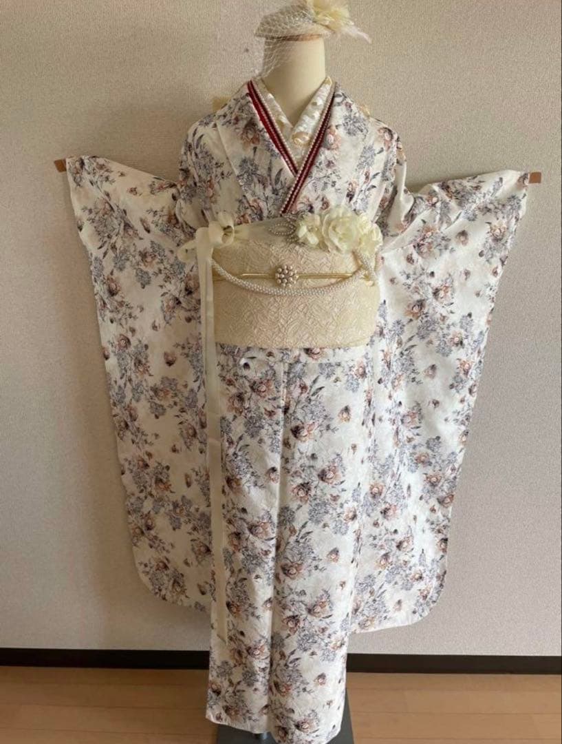 総刺繍 レース振袖(8点)フルセット 成人式