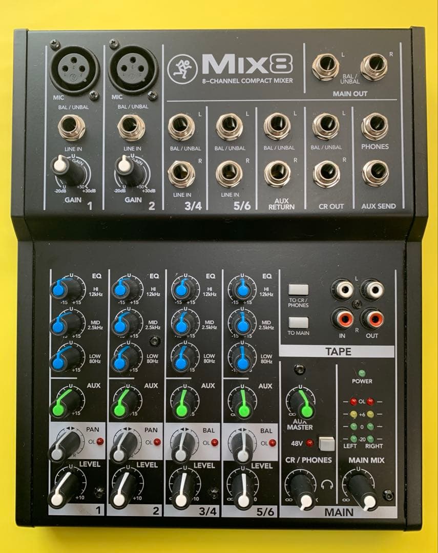 Mackie Mix8 アナログミキサー