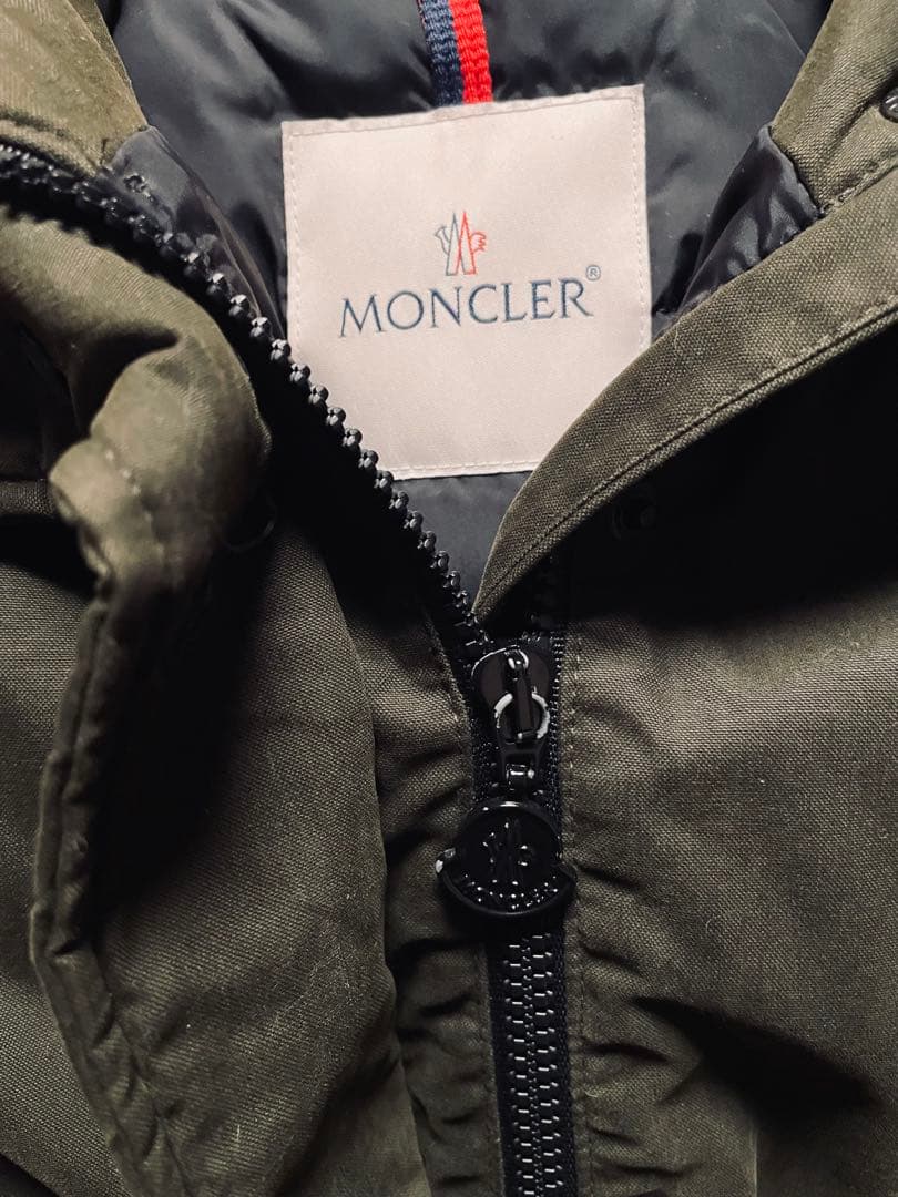 MONCLER モンクレール EVANTHIA カーキ　モッズコート　ダウン