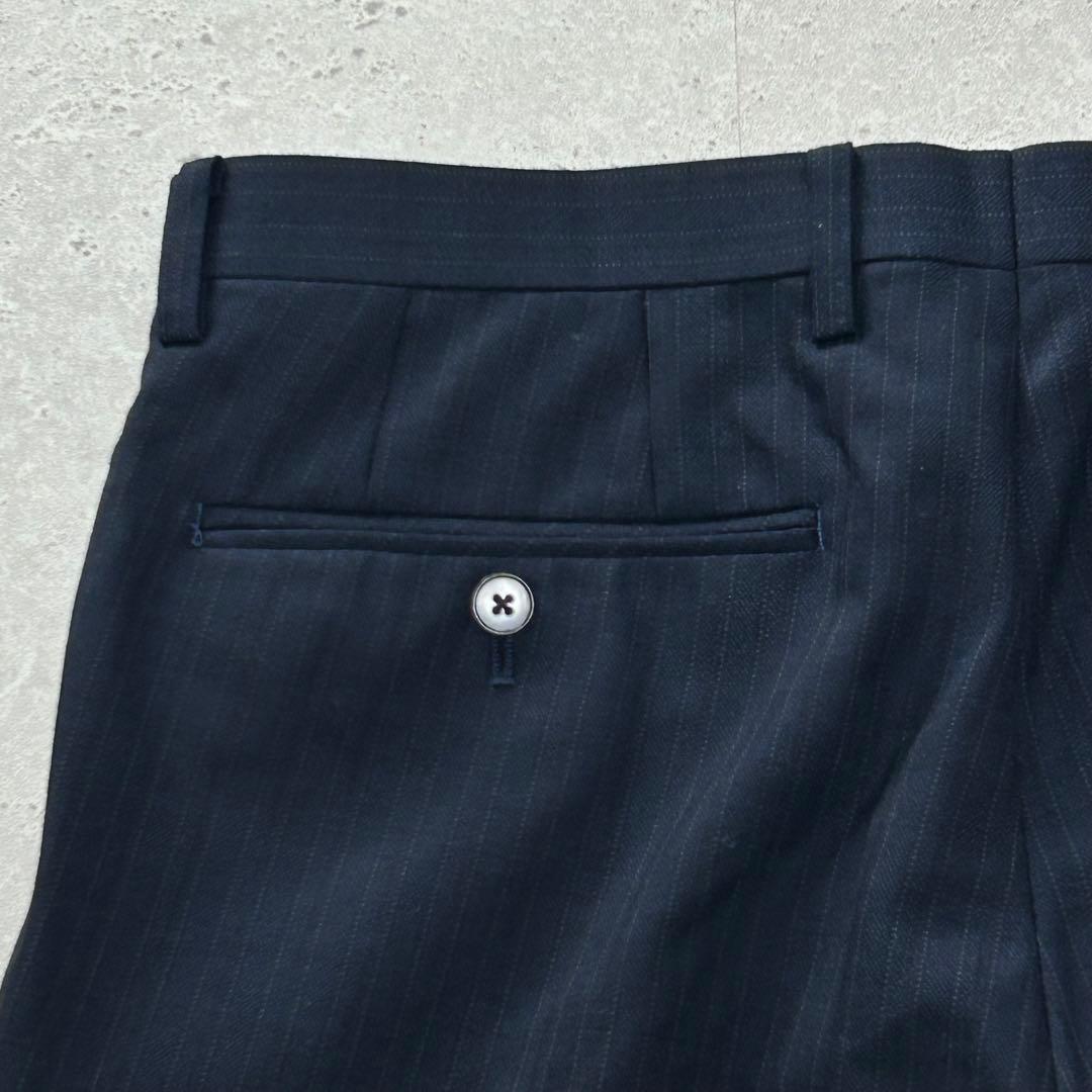 極美品◆kazutaka katoh ダブルブレスト〔Y6〕セットアップ 紺色