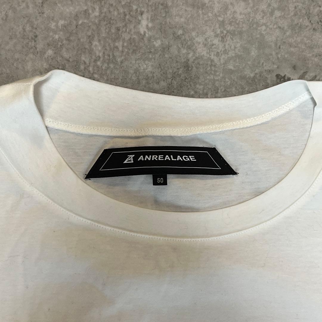 トップス ANREALAGE SIDE ANGEL PRINT TEE SHIRT 50