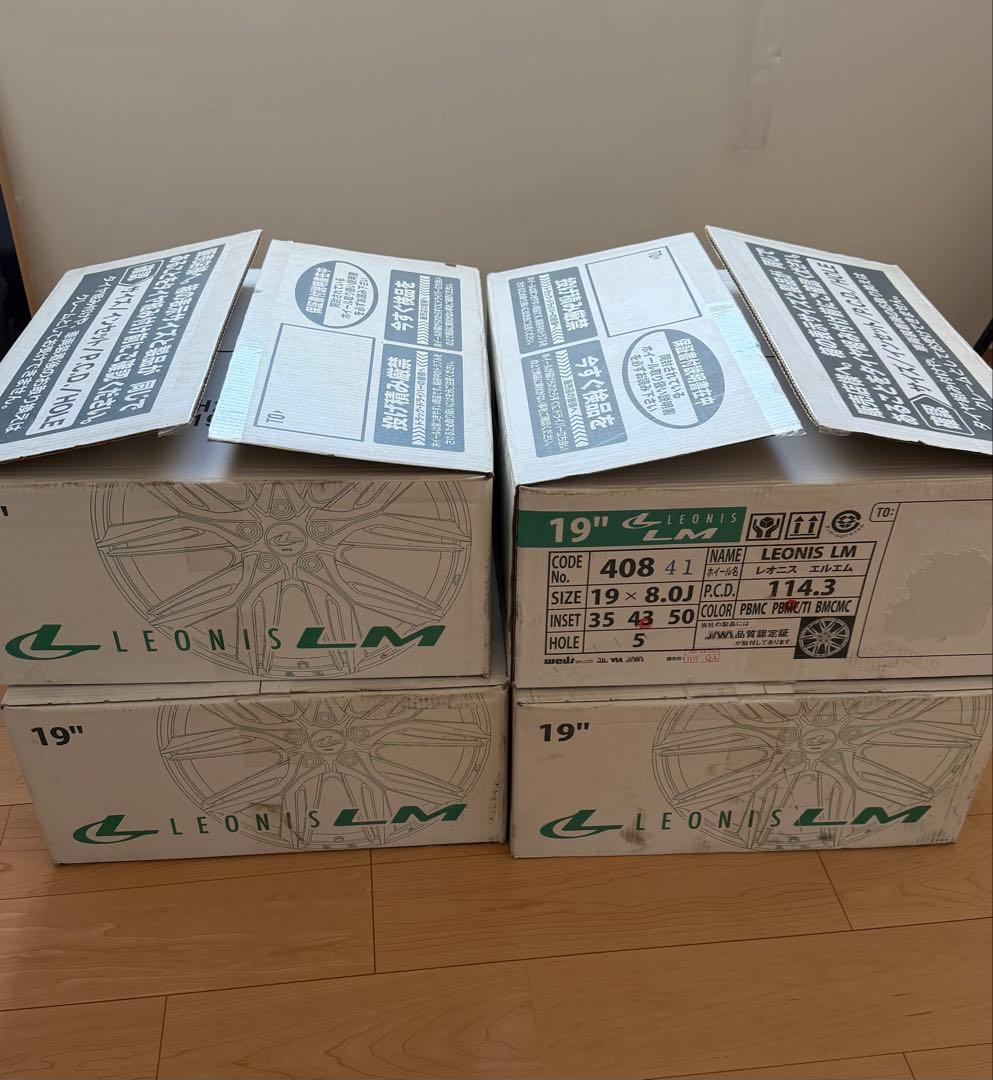【新品未使用】Weds LEONIS LM 19インチ ホイール 4本セット